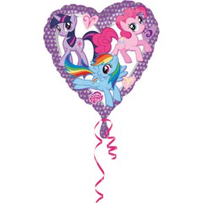 Folie ballon hjerte MY LITTLE PONY 43 cm