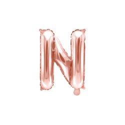 Folie ballon BOGSTAVER - Rosegold, 35 cm