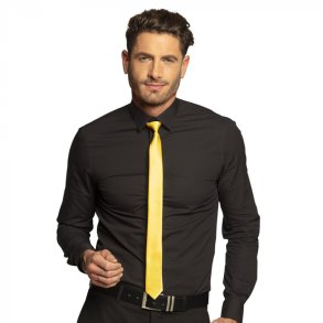 Slips i satin neon Gul