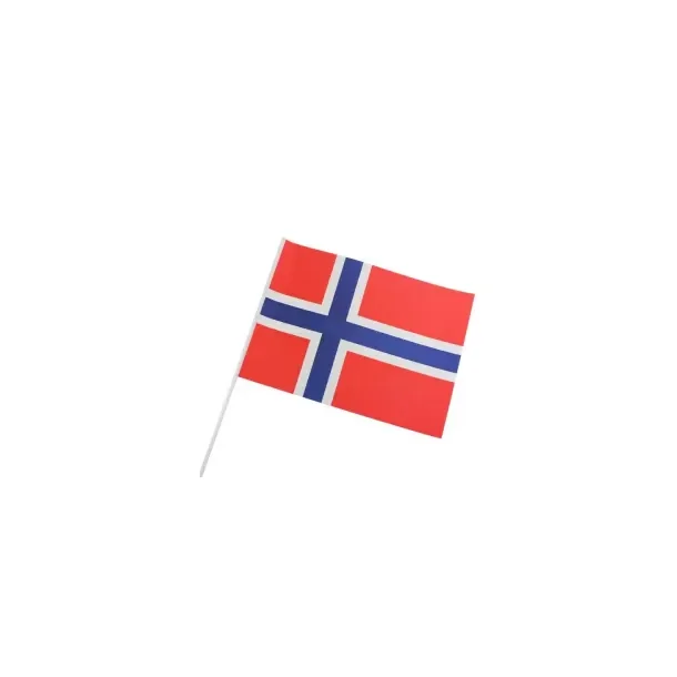 Papirflag Norge p pind, A4 25 stk.