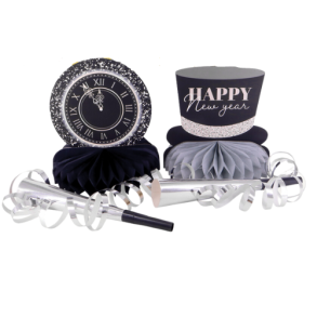 Nytrs centerpiece 2 stk i sort-slv