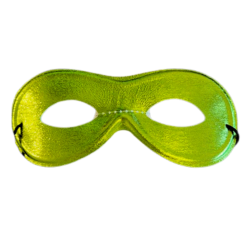 �gonmask i shiny limegr�n med res�r