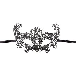 jenmaske i sort plastblonde