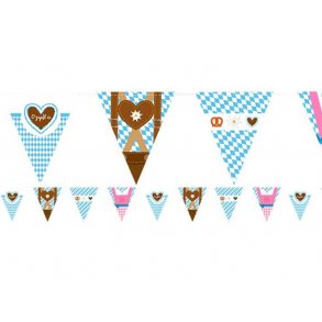 Banner til oktoberfest med tyrolermotiv