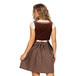 Dirndl Jula - Brun/taupe oktoberfest kjole