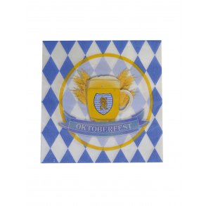 Oktoberfest servietter med glas
