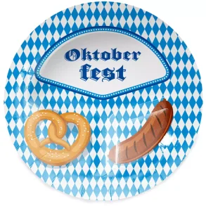Oktoberfest tallerken 3-delt