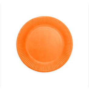 Paptallerken i Orange 23cm