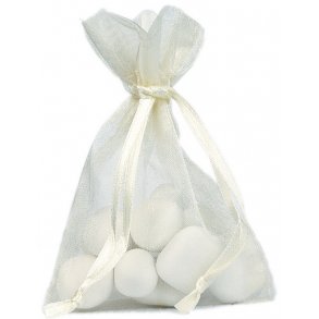 Rispose - gavepose organza CREME