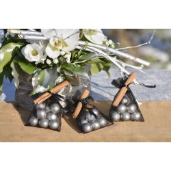 Rispose - gavepose organza GULD