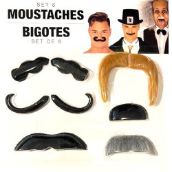 Moustache st 6 stk