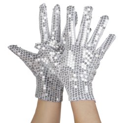 Handske med Slvpallietter