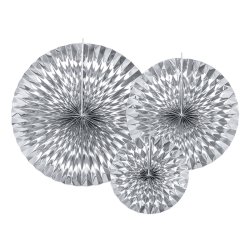 Papir vifte st 3stk Slv Lux