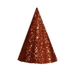 Partyhatte Metallic rd