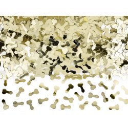 Penis konfetti i guld