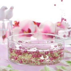 Perleguirlande i Gammel-rosa