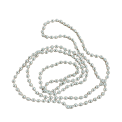 Perlekde med hvide perler