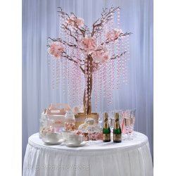 Diamantkedja med rosa plastdiamanter