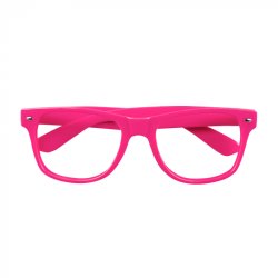 Neonbrille uden glas i pink