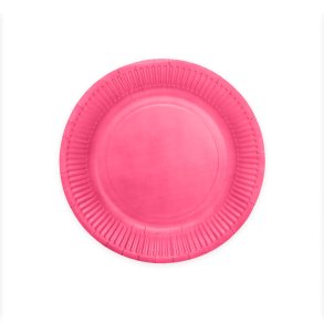Kartongtallriken i Pink 23cm