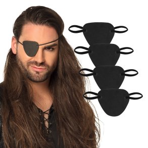 Pirat jenklap i filt, 4 stk