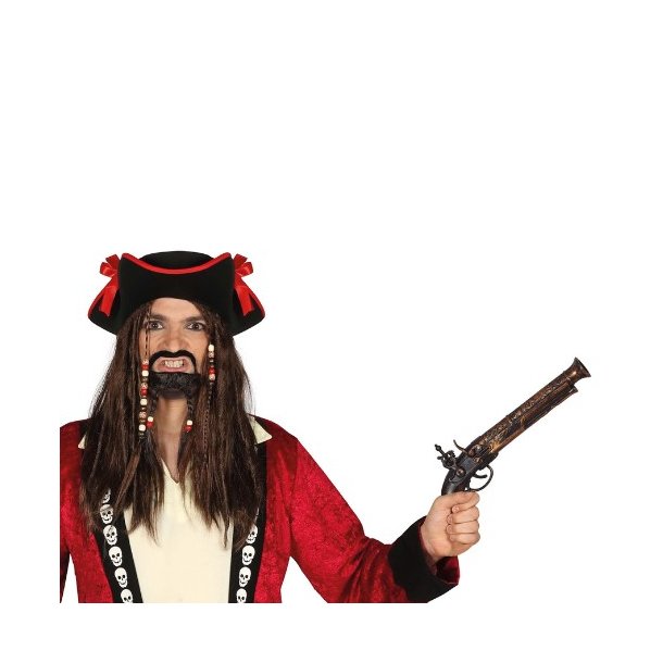 Pirat pistol - guldmeleret