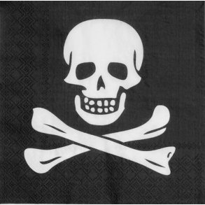 Pirat Servietter med Skull