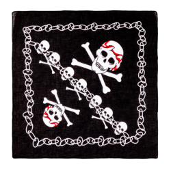 Pirat bandana med kranie