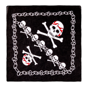 Pirat bandana med kranie