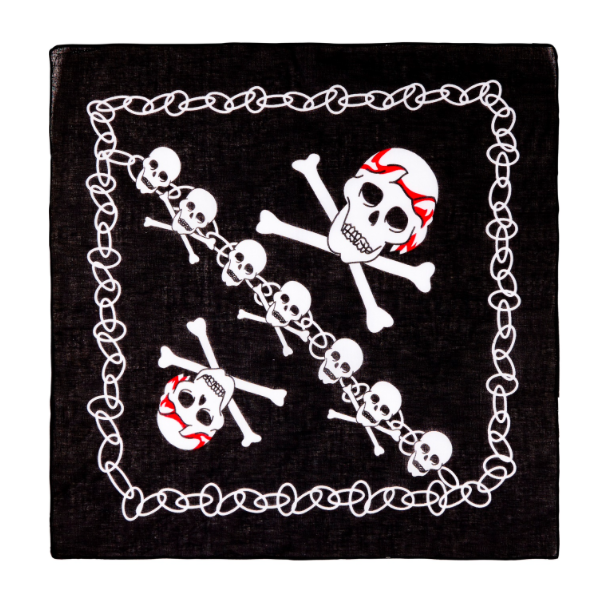 Pirat bandana med kranie