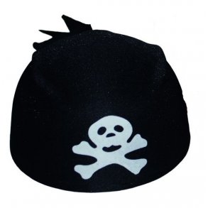 Pirathat Bandana hat i sort
