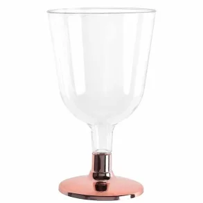 Vinglas 15 cl. med fod i rosegold