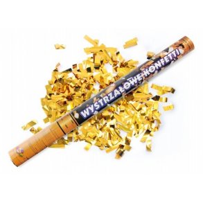 Konfettirr 60 cm. med guldstrimler