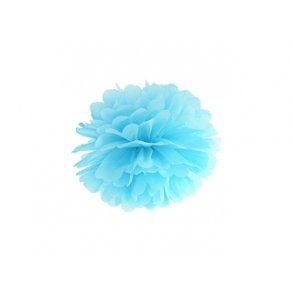  Vv pompom  25 cm Lysebl
