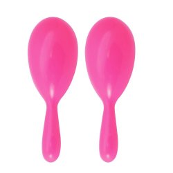 Maracas i plast, ass. farver 2stk