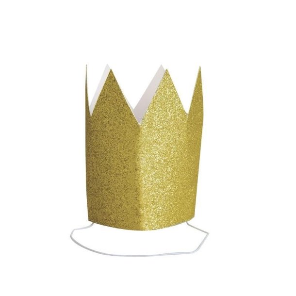 Prinsessekroner i glitter karton