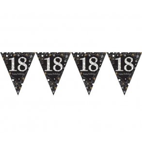 18 r Flagbanner - Sparkling gold