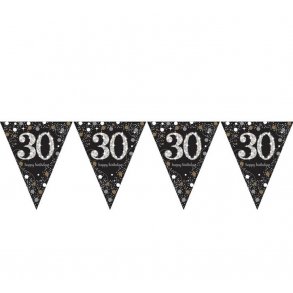 30 r Flagbanner - Sparkling gold