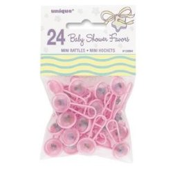 Mini rangler med kugler, 24stk Lyserd