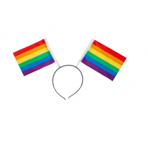 Hrband med flagga i Regnbgens frger