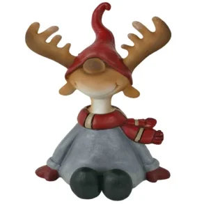 Renar med tomtemssa och halsduk