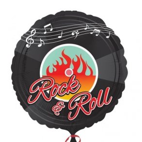 Rockn Roll Folie Ballon  43 cm