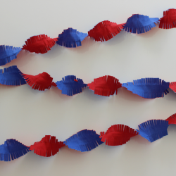 Garland crepe RD-VITT-BLT 24 mtr