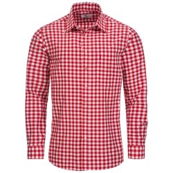 Tyroler skjorte ternet i Rd-Hvid