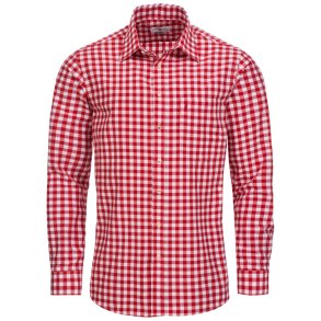 Tyroler skjorte ternet i Rd-Hvid