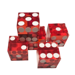 Terninger D6 akryl Casino - Rd