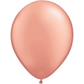 Ballon Metallic Rosegold, 10 stk. 