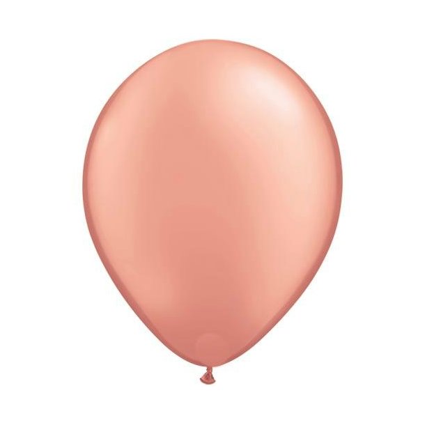 Ballong Metallic Rosegold, 10 st