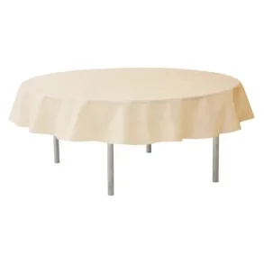 Rund dug  240 i stoflignende papir -creme