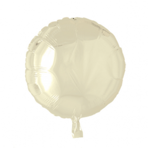 Folie ballon Rund CREME 46 cm